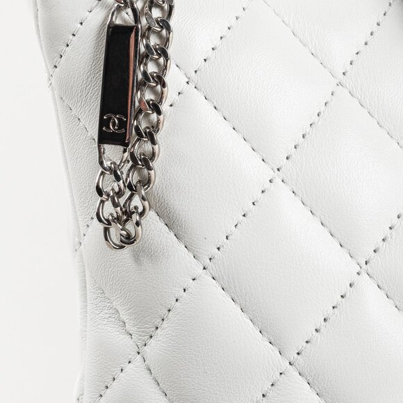 Chanel White & Black Quilted Medium Cambon Tote - Picture 9 of 12